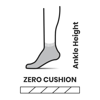 Smartwool Hike Zero Cushion Ankle Wandelsok Dames LIGHT GRAY S