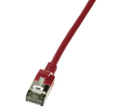 LogiLink CQ9024S RJ45 Netwerkkabel, patchkabel CAT 6A U/FTP 0.50 m Rood Extreem dun, Vlambestendig, Flexibel, Folie afscherming, Halogeenvrij, Snagless, LogiLink CQ9024S RJ45 Netwerkkabel, patchkabel CAT 6A U/FTP 0.50 m Rood Extreem dun, Vlambestendig, Flexibel, Folie afscherming, Halogeenvrij, Snagless,