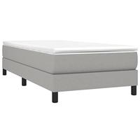 Boxspring bed 80x200 cm stof lichtgrijs - thumbnail