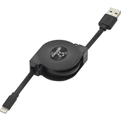 Renkforce USB-kabel USB 2.0 USB-A stekker, Apple Lightning stekker 0,80 m zwart RF-4352330