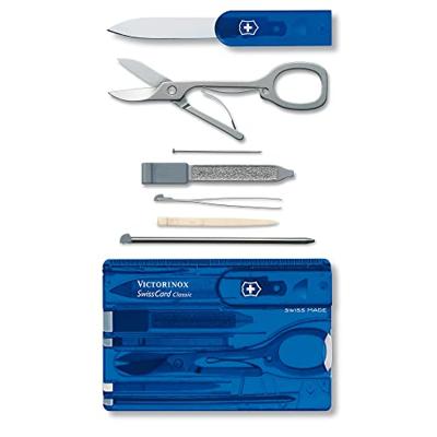 Victorinox SwissCard 0.7122.T2 Zakgereedschapsset Aantal functies 10 Saffier