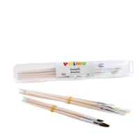Primo kwastenset junior 22 cm hout naturel 11-delig - thumbnail