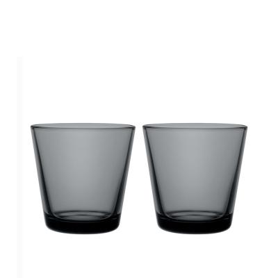 Iittala Kartio Glazen 21 cl donkergrijs, per 2