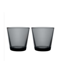 Iittala Kartio Glazen 21 cl donkergrijs, per 2 - thumbnail