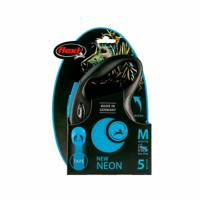 Flexi rollijn new classic neon tape zwart / blauw - thumbnail