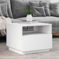 Salontafel met LED-verlichting 50x49x40 cm wit - thumbnail