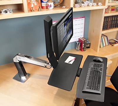 Ergotron WorkFit-A Monitor-tafelbeugel 1-voudig 25,4 cm (10) - 61 cm (24) Zwart, Aluminium (gepolijst) In hoogte verstelbaar, Toetsenbordhouder, Kantelbaar, Ergotron WorkFit-A Monitor-tafelbeugel 1-voudig 25,4 cm (10) - 61 cm (24) Zwart, Aluminium (gepolijst) In hoogte verstelbaar, Toetsenbordhouder, Kantelbaar,
