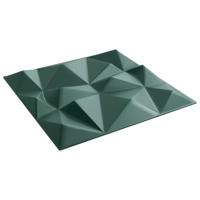 12 st Wandpanelen diamant 3 m 50x50 cm XPS groen - thumbnail