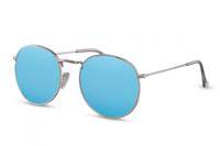 CWI zonnebril unisex rond cat.3 zilver/blauw (CWI2162) - thumbnail