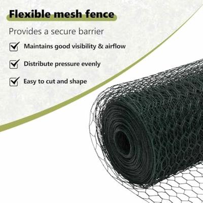 VidaXL Hek met paal groen 1 x 25 m staal