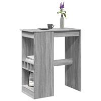 Bartafel met rekken 90x47,5x103,5 cm bewerkt hout grijs sonoma - thumbnail