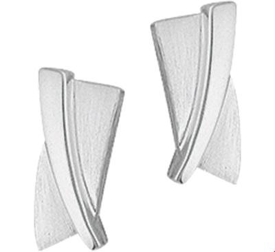 TFT Oorknoppen Poli/mat Zilver Gerhodineerd Mat Glanzend 12 mm x 5.5 mm