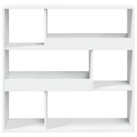Boekenkast/kamerscherm 100x33x94,5 cm wit - thumbnail