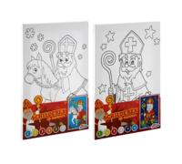 Grafix sint canvas schilderen op nummer - thumbnail