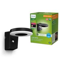 Philips LED Zonal 8720169265769 Wandlamp op zonne-energie met bewegingsmelder LED 1.3 W Zwart - thumbnail