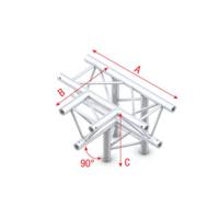 MILOS Milos Pro-30 Triangle F Truss - T-Cross + down 4-way - 71 cm - thumbnail