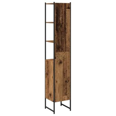 Badkamerkast Oud hout 33 x 33 x 185.5 cm Bewerkt hout