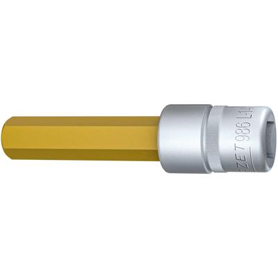 HAZET Dopsleutelbit 986L-14 · 1/2 inch (12,5 mm) vierkant hol · Binnen-zeskant-profiel · SW 14 mm HAZET Dopsleutelbit 986L-14 · 1/2 inch (12,5 mm) vierkant hol · Binnen-zeskant-profiel · SW 14 mm