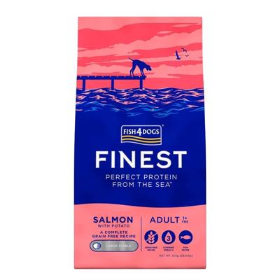 FISH4DOGS Finest Salmon Large breeds - droog hondenvoer - 12kg