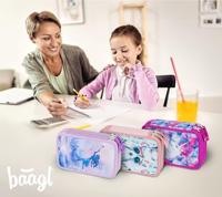 Baagl Luxe Etui - Pennenzak Unicorn 2-ritsen - thumbnail