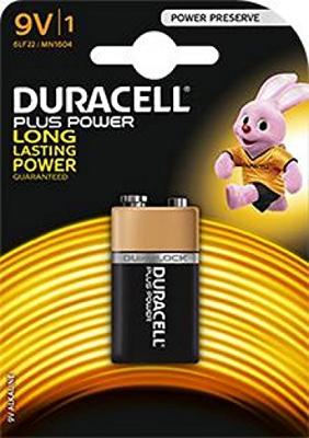 Duracell Plus Power batterij 9V krt a 1
