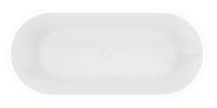 Wiesbaden Libero vrijstaand ligbad 178 x 80 cm acryl mat wit met waste mat wit 21.3651 - thumbnail