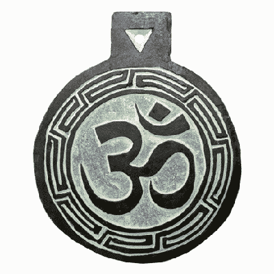 Leisteen Reliëf Hindoe OHM