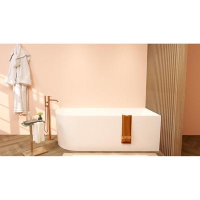 Wiesbaden Zenn Hoekbad Rechts 180x80 cm Acryl Mat Wit Inclusief Waste