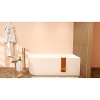 Wiesbaden Zenn Hoekbad Rechts 180x80 cm Acryl Mat Wit Inclusief Waste - thumbnail