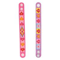 Grafix Diamond painting armbanden roze, 2st. - thumbnail