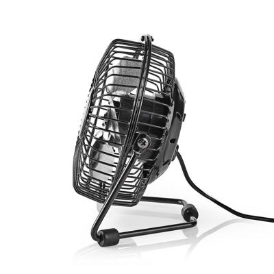 Nedis Tafelventilator | 100 mm | 3 W | 1 Snelheid | Zwart | 1 stuks - FNDK1BK10 FNDK1BK10