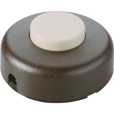 interBär 5062-501.01 Voetschakelaar Wit, Zwart 1x uit/aan 2 A 1 stuk(s)