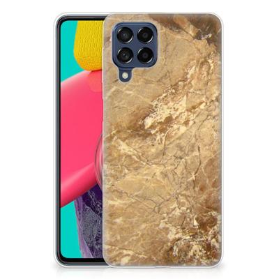 Samsung Galaxy M53 | TPU | Siliconen hoesje | Marmer Creme