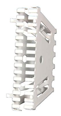 Stootvoegrooster Bijenbekje rvs 50mm RAL9010 zuiverwit