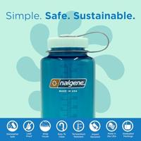 Nalgene Wide-Mouth Sustain 1L Drinkfles Trout Green 1L - thumbnail