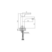 Wastafelkraan Boss & Wessing Sharp Mengkraan Goud Boss & Wessing - thumbnail