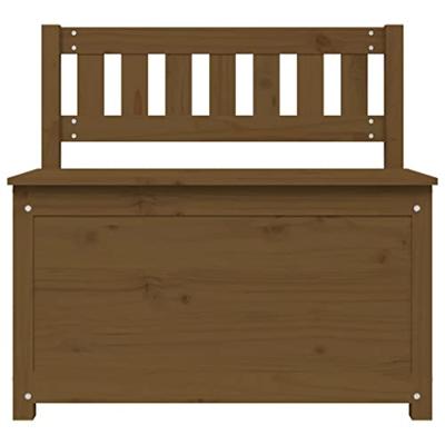 Bankje 80x41x77 cm massief grenenhout honingbruin Bankje 80x41x77 cm massief grenenhout honingbruin