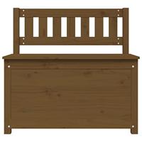 Bankje 80x41x77 cm massief grenenhout honingbruin - thumbnail