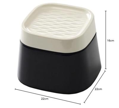 Savic ergo cube voerbak creme / zwart