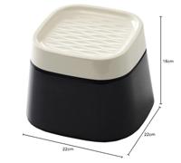 Savic ergo cube voerbak creme / zwart - thumbnail