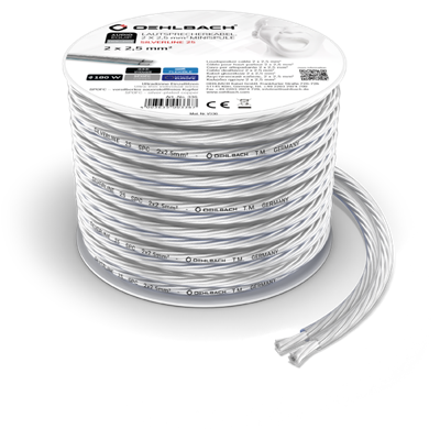 Oehlbach D1C335 Luidsprekerkabel 2 x 2.5 mm² Transparant 1 stuk(s)