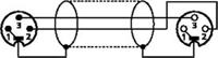 Monacor MEC-20/SW XLR Kabel [1x XLR-stekker - 1x XLR-bus] 6 m Zwart - thumbnail