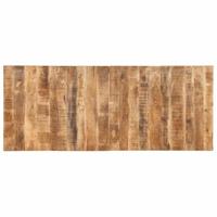 Eettafel 220x90x75 cm massief hout ruw mangohout - thumbnail