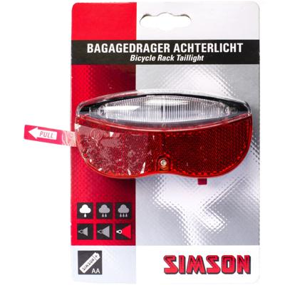 Batterij bagagedragerachterlicht Simson Regular