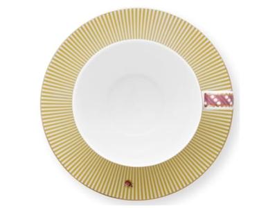 Pip Studio La Majorelle Set/2 Cappuccino Kop & Schotel Geel