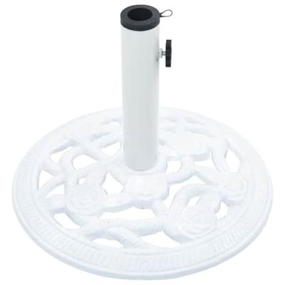 VidaXL Parasolvoet 9 kg 40 cm gietijzer wit