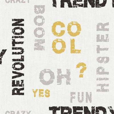 Noordwand behang friends & coffee words and letters grijs en zwart