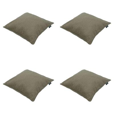 Sierkussen 50x50 Taupe eco-natuur buitenafwerking (4 stuks) Madison - Madison