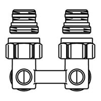 Oventrop H onderblok Multiflex F 3/4 x3/4 haaks 1015814 - thumbnail