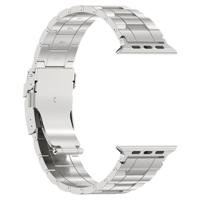 Titanium Premium Link bandje - Zilver - Geschikt voor Apple Watch 38mm / 40mm / 41mm / 42mm - thumbnail